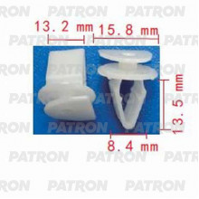 Клипса пластмассовая PATRON Acura,Honda / P37-0647
