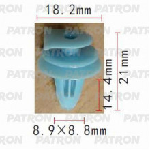 Клипса пластмассовая PATRON Acura,Honda / P37-0650