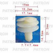 Клипса пластмассовая PATRON GM / P37-0654