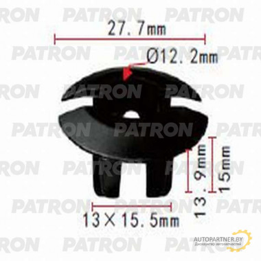 Фиксатор пластиковый PATRON GM / P37-0656
