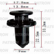 Клипса пластмассовая PATRON NISSAN / P37-0660