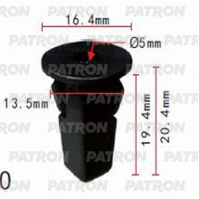 Фиксатор пластиковый PATRON Chevrolet, Daihatsu, GM, Lexus, Toyota / P37-0663