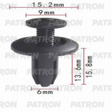 Клипса пластмассовая PATRON Acura, Honda / P37-0664