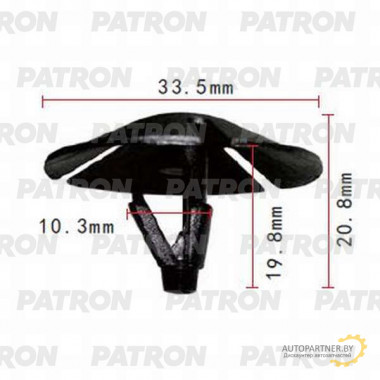 Клипса пластмассовая PATRON Chrysler / P37-0665