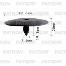 Клипса пластмассовая PATRON GM / P37-0667