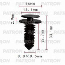 Клипса пластмассовая PATRON Ford / P37-0669