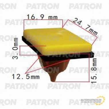 Клипса пластмассовая PATRON Hyundai, Kia / P37-0674