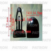 Клипса пластмассовая PATRON Lexus, Toyota / P37-0682