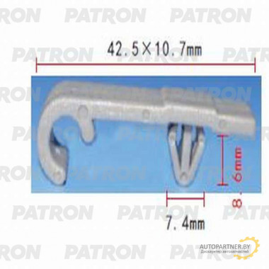 Держатель пластмассовый PATRON Acura,Honda / P37-0689