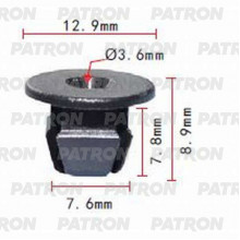 Фиксатор пластиковый PATRON Audi, GM, Volkswagen / P37-0691