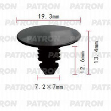 Клипса пластмассовая PATRON Chrysler, Ford, GM / P37-0693