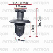 Клипса пластмассовая PATRON GM / P37-0694