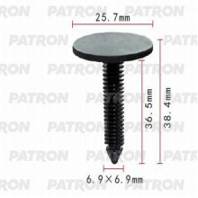 Клипса пластмассовая PATRON GM / P37-0698