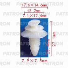 Клипса пластмассовая PATRON Chevrolet, Chrysler, Daewoo, Ford, GM, Opel / P37-0704