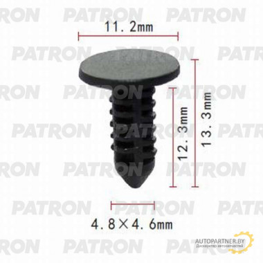 Клипса пластмассовая PATRON Ford / P37-0714