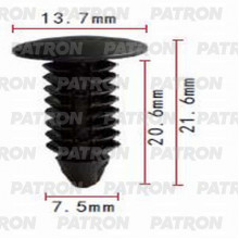 Клипса пластмассовая PATRON Chrysler, Dodge / P37-0719