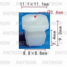 Фиксатор пластиковый PATRON GM / P37-0720