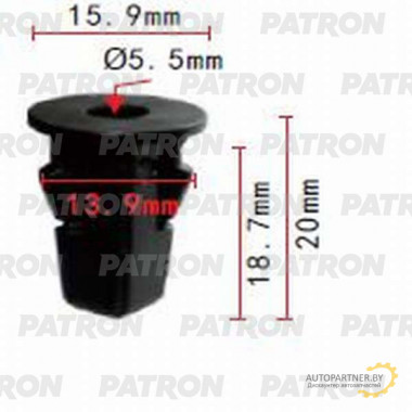 Фиксатор пластиковый PATRON Lexus, Toyota / P37-0724