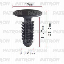 Клипса пластмассовая PATRON GM / P37-0728