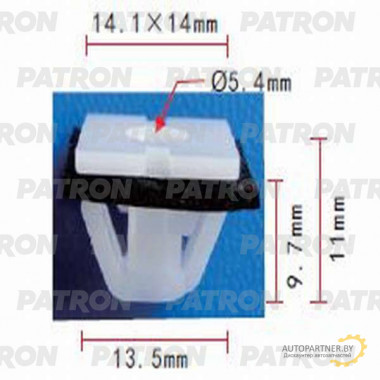 Фиксатор пластиковый PATRON Hyundai,Kia / P37-0729