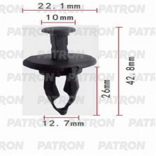 Клипса пластмассовая PATRON GM / P37-0736