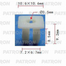 Фиксатор пластиковый PATRON Audi, Chrysler, GM, Seat, Skoda, Volkswagen / P37-0743