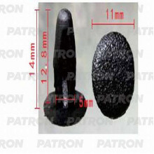 Клипса пластмассовая PATRON HONDA,NISSAN / P37-0750