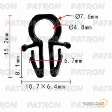 Держатель пластмассовый PATRON Infiniti,Nissan / P37-0751