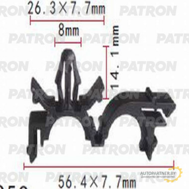 Держатель пластмассовый PATRON GM / P37-0754