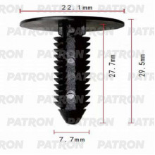 Клипса пластмассовая PATRON GM,CHRYSLER / P37-0755