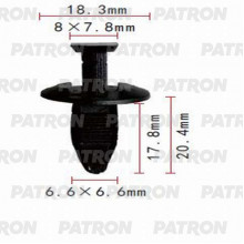 Клипса пластмассовая PATRON Ford / P37-0757