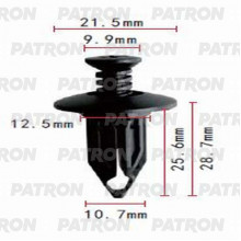 Клипса пластмассовая PATRON Chrysler, GM / P37-0759