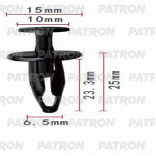 Клипса пластмассовая PATRON Ford,GM / P37-0762
