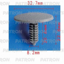 Клипса пластмассовая PATRON Ford / P37-0764
