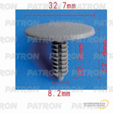 Клипса пластмассовая PATRON Ford / P37-0764