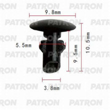 Клипса пластмассовая PATRON NISSAN / P37-0767