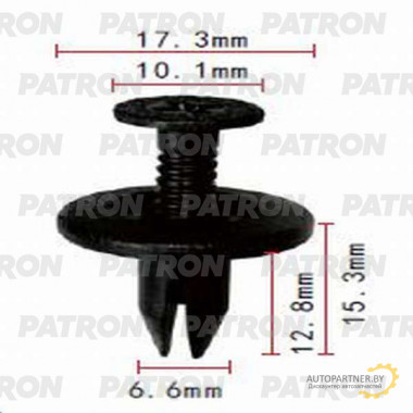 Клипса пластмассовая PATRON Ford / P37-0774