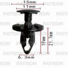 Клипса пластмассовая PATRON GM / P37-0783