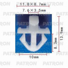 Клипса пластмассовая PATRON GM / P37-0785