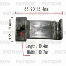 Держатель пластмассовый PATRON Acura,Honda / P37-0786