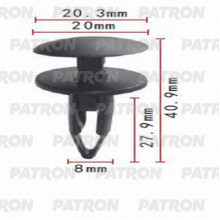 Клипса пластмассовая PATRON GM / P37-0787