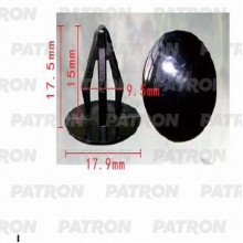 Клипса пластмассовая PATRON Acura,Honda / P37-0790