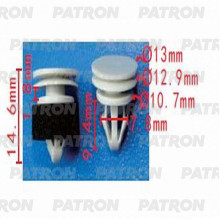 Клипса пластмассовая PATRON Audi,Seat,Skoda,Volkswagen / P37-0796