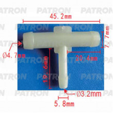 Соединитель трубки PATRON GM / P37-0800
