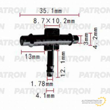 Тройник PATRON GM / P37-0804
