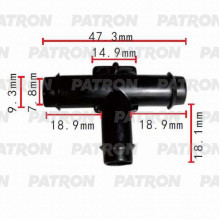 Тройник PATRON Ford,GM / P37-0810
