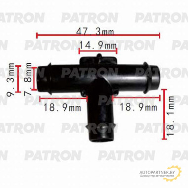 Тройник PATRON Ford,GM / P37-0810