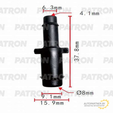 Тройник PATRON Прямой 9x6 / P37-0811