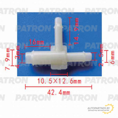 Тройник PATRON Ford,GM / P37-0818
