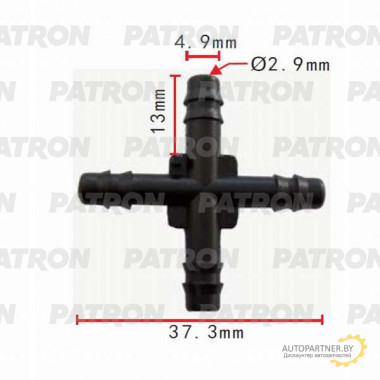 Тройник PATRON Крестообразный 5x5x5x5 / P37-0828